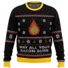 studio ghibli may all your bacon burn calcifer howls moving castle miyazaki premium ugly christmas sweater 901446 - Anime Ugly Sweater